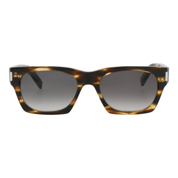 Saint Laurent Unisex Square/Rectangle Havana Havana Grey Fashion Designer - Picture 1 of 4